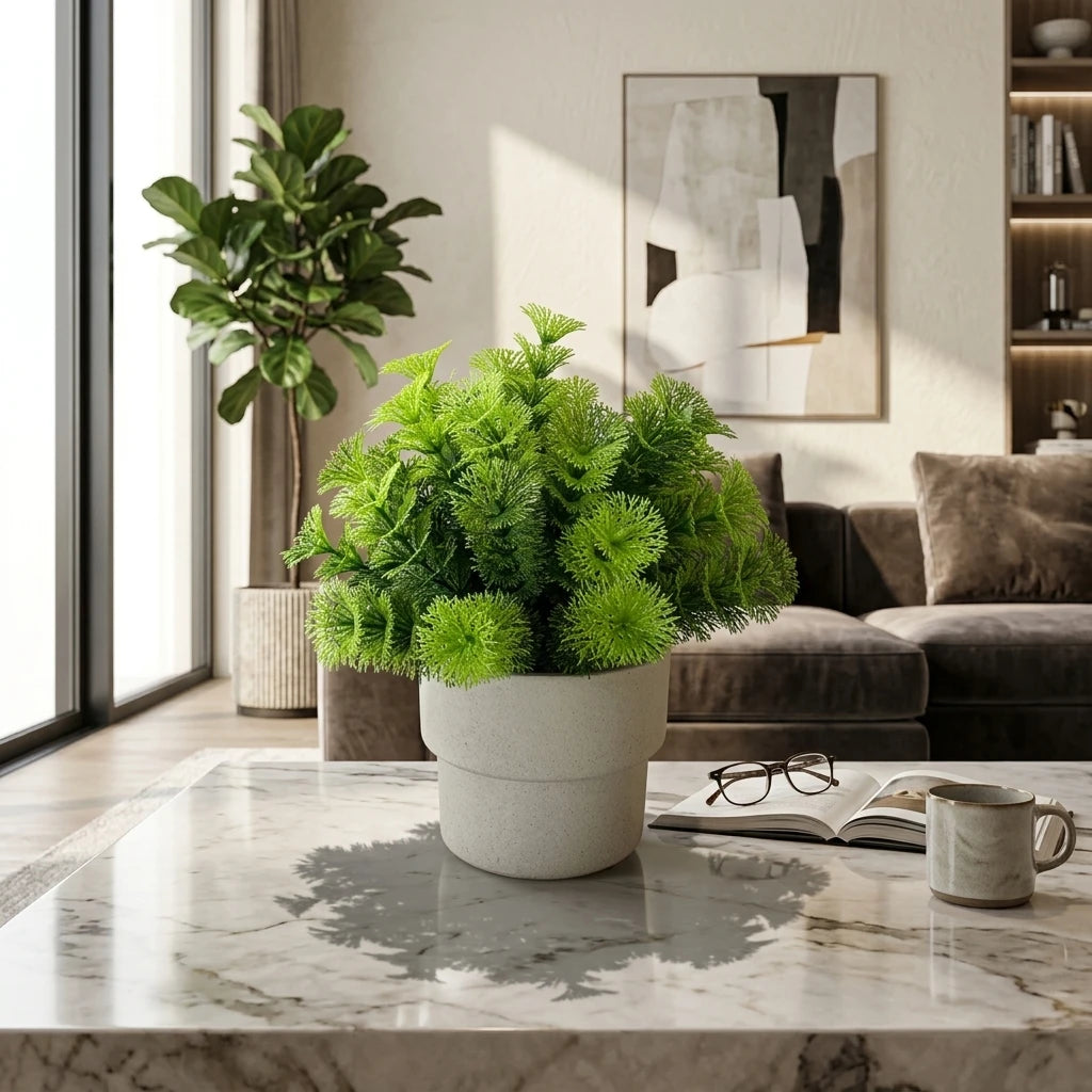 Wholesale Premium English Desktop Faux Fern - Artificial Flower Source Factory FauxFlowerHub