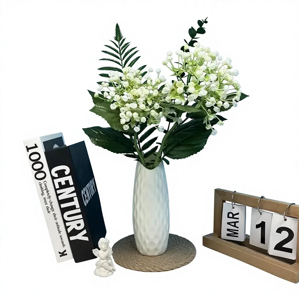 Wholesale White Floral Arrangement - Artificial Flower Source Factory FauxFlowerHub