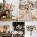 Wholesale Pink And White Rose - Artificial Flower Source Factory FauxFlowerHub