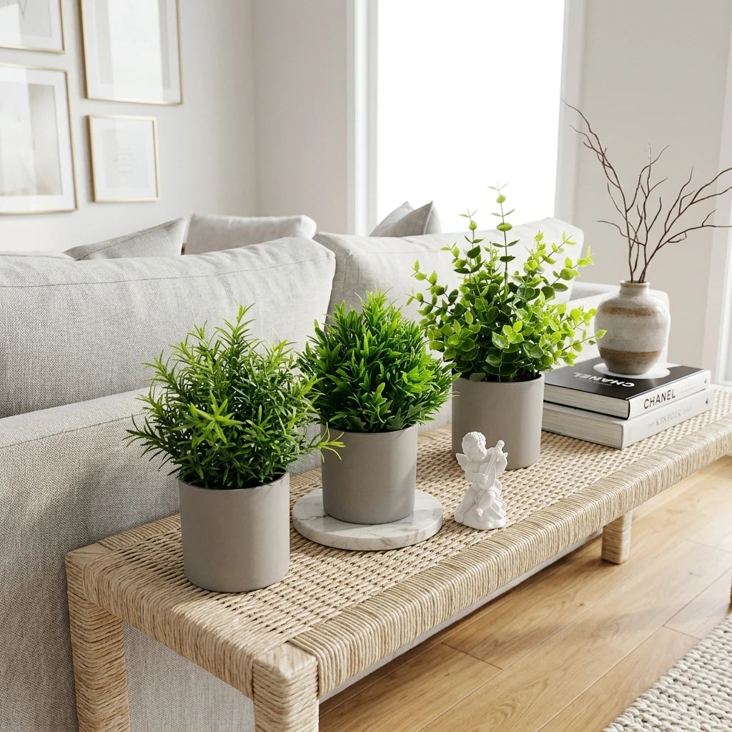 Wholesale Nordic Trio Greenery - Artificial Flower Source Factory FauxFlowerHub