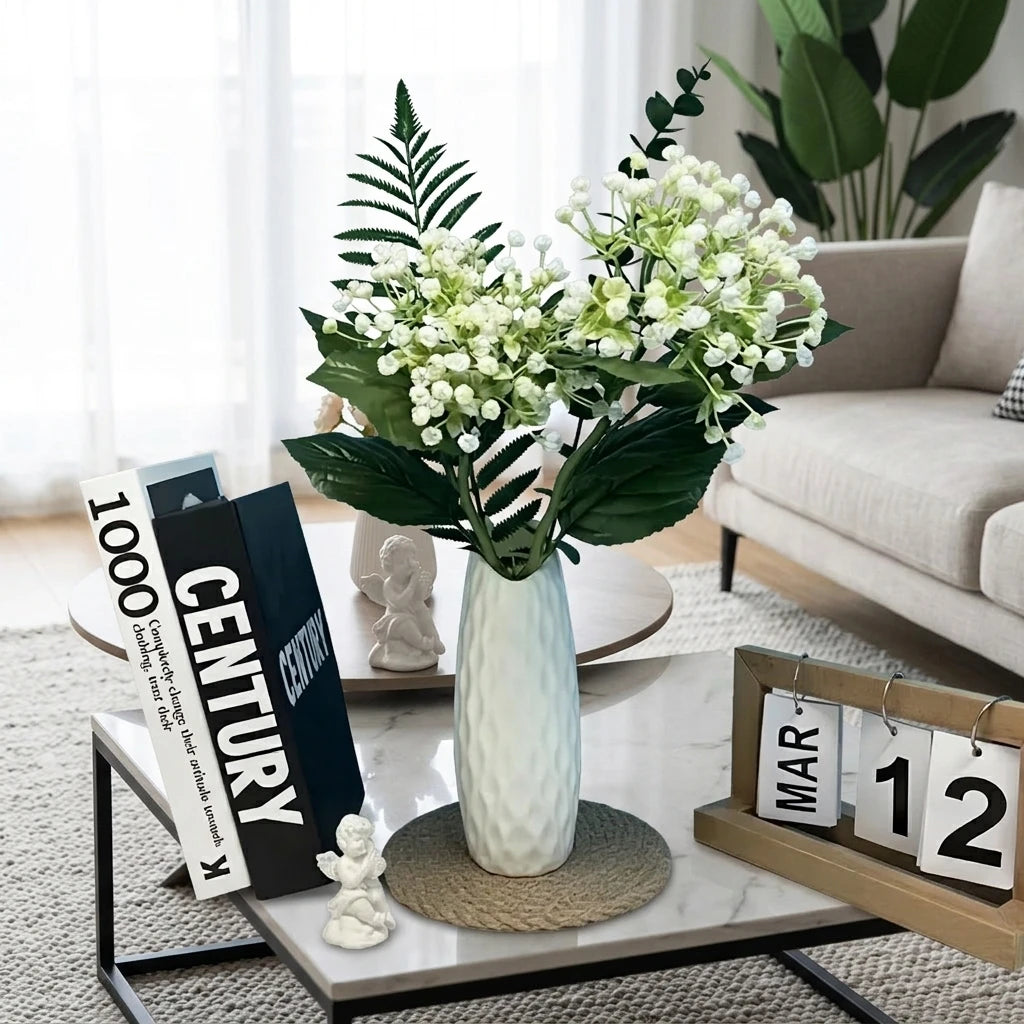 Wholesale White Floral Arrangement - Artificial Flower Source Factory FauxFlowerHub