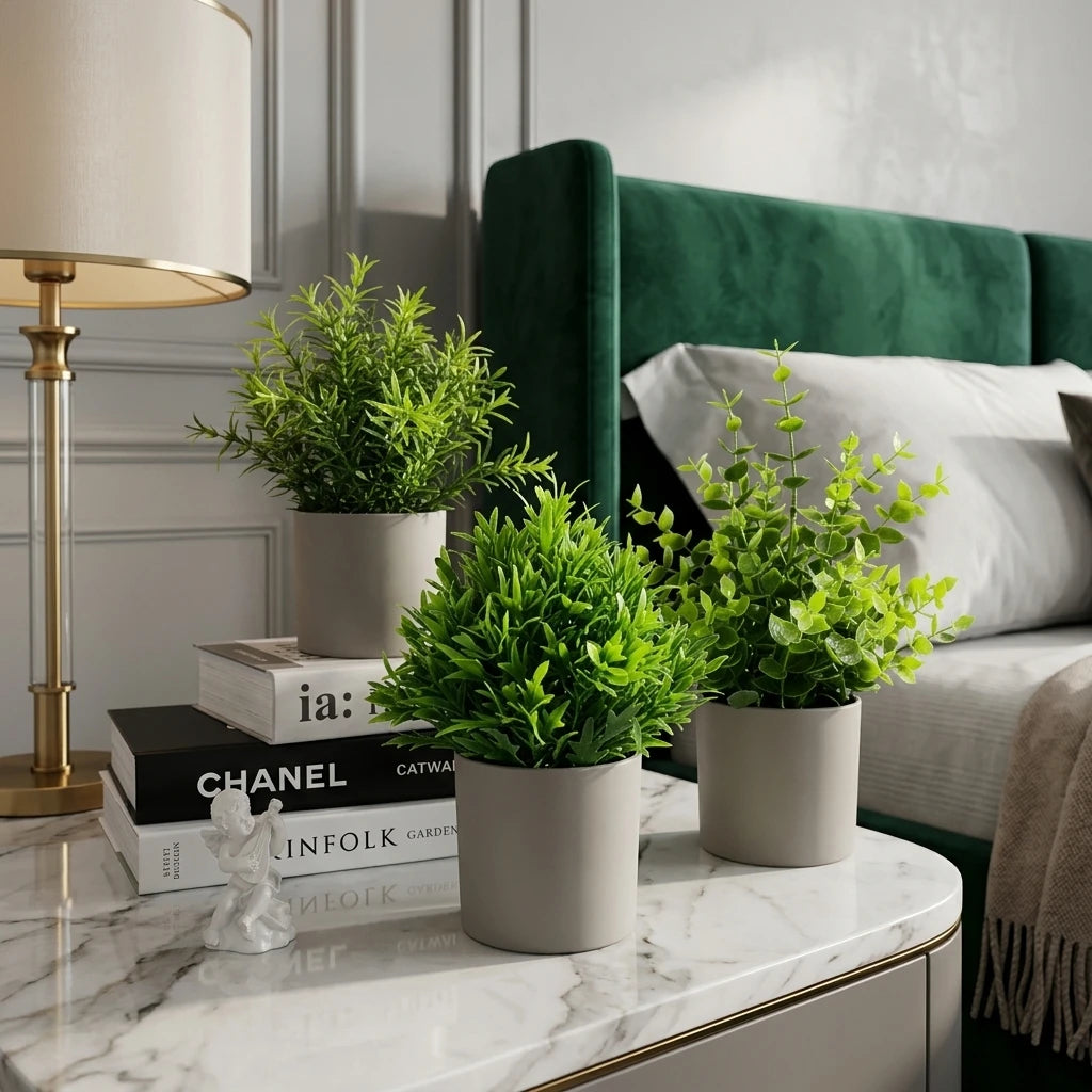 Wholesale Nordic Trio Greenery - Artificial Flower Source Factory FauxFlowerHub